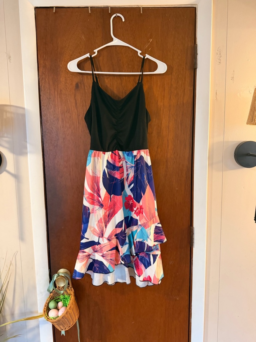 Black Spaghetti Strap Camisole Dress by iHot